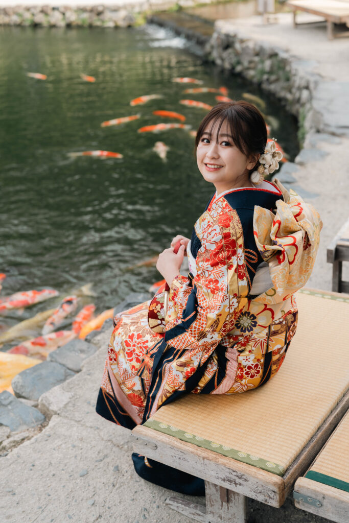 香川県高松市にて成人式の前撮りの撮影を行いました